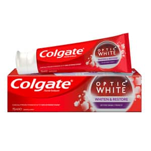 קולגייט אופטיק וייט משחה לשיניים חזקות ובהירות