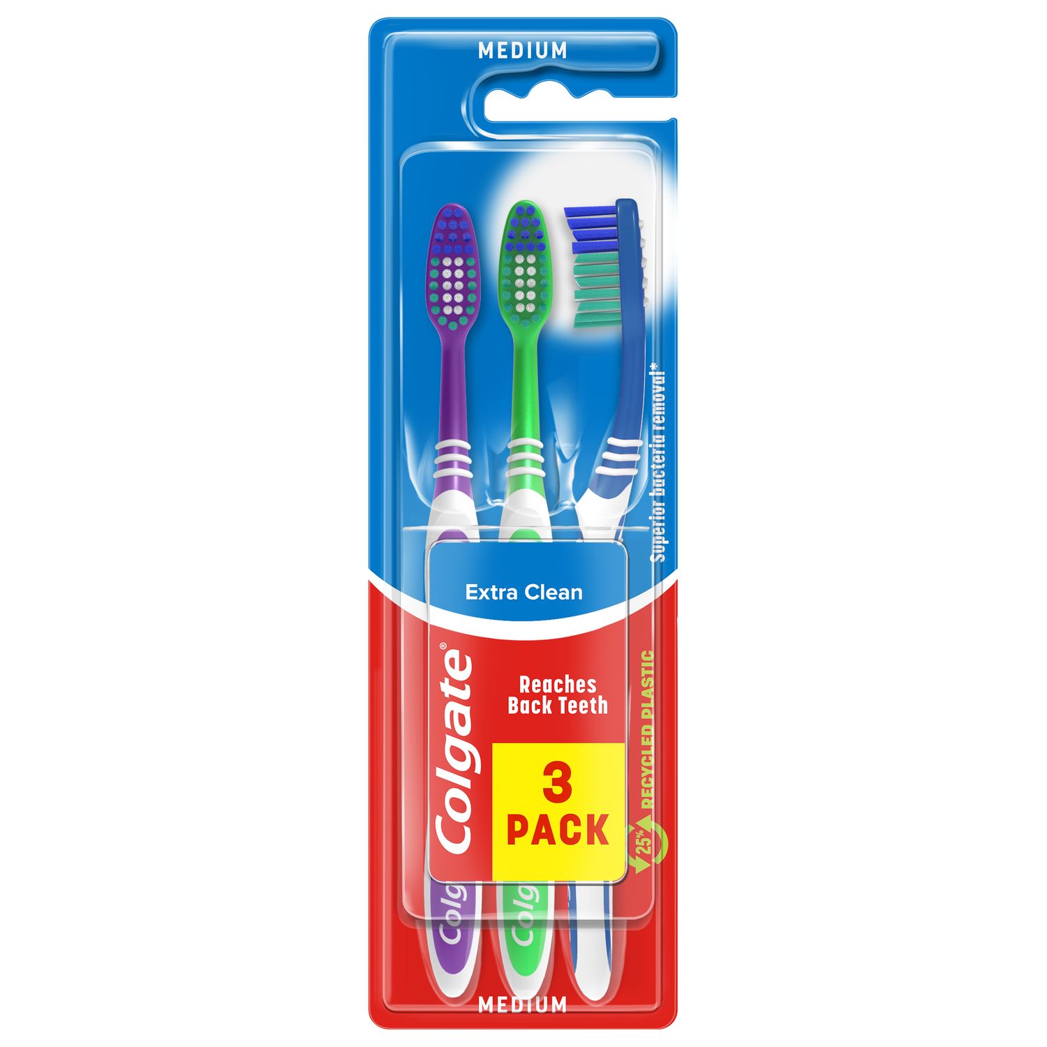 מברשת שיניים ידנית Colgate Extra Clean Medium