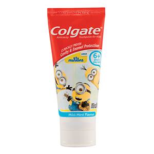 קולגייט ילדים משחת שיניים מיניונים לגילאי 6+ להגנה מפני עששת