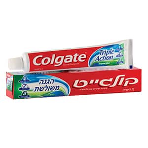 קולגייט טריפל אקשן משחת שיניים להגנה משולשת